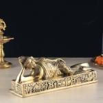 Pure Brass Resting Buddha Statue | 12" Width | Traditional Indian Artistry | Meditation Decor | Premium Collection | Sacred Art | Jaipurio